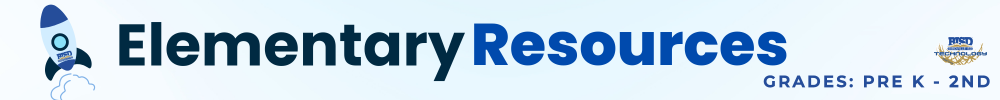 Elementary Resources Grades Pre K - 2nd